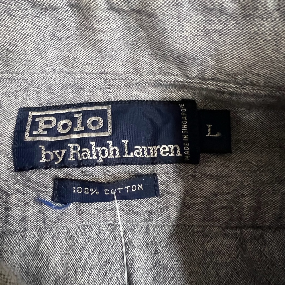 Vintage 80’s Polo By Ralph Lauren Chambray Button Up Shirt - Picture 5 of 8